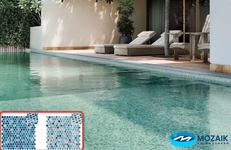 Mozaik Onix untuk Kolam Renang