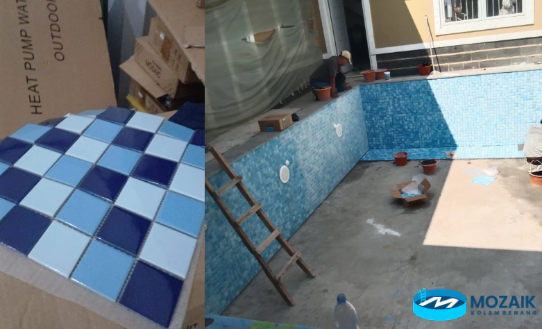 Mozaik Kolam Renang 30x30