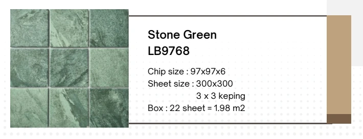 mozaik liberty stone green